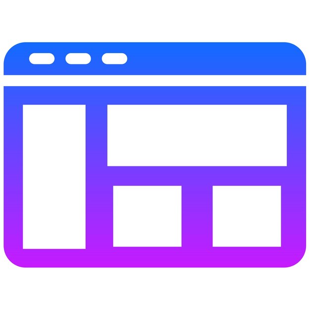 Icono de diseño de la página web