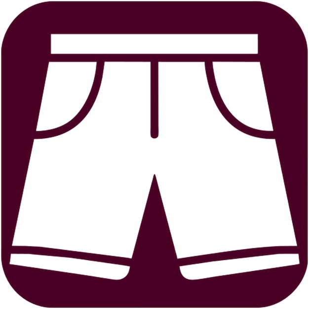 un icono para el diseño de pantalones cortos