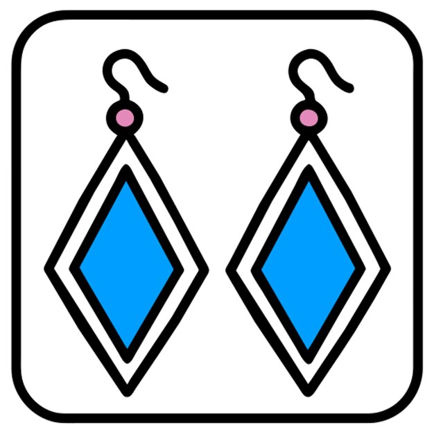 un icono de diseño para pendientes de zafiro icono