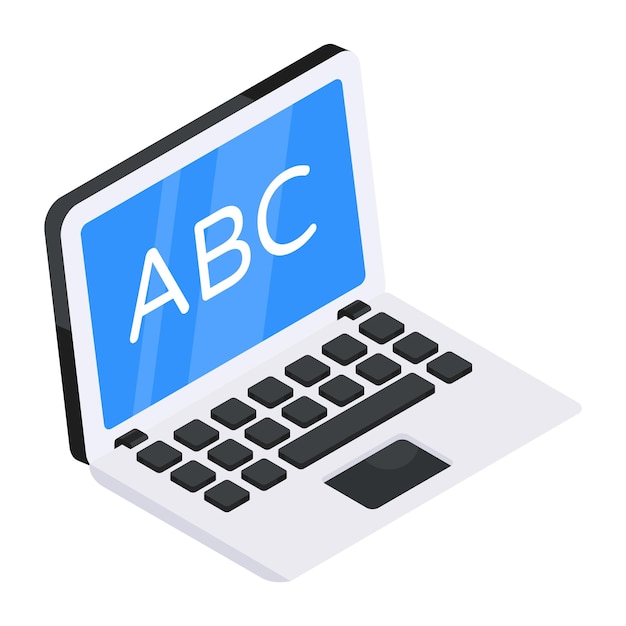 Icono de diseño perfecto de aprendizaje en línea
