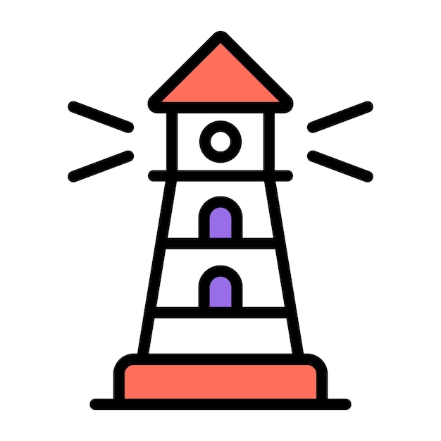 El icono de diseño perfecto del faro