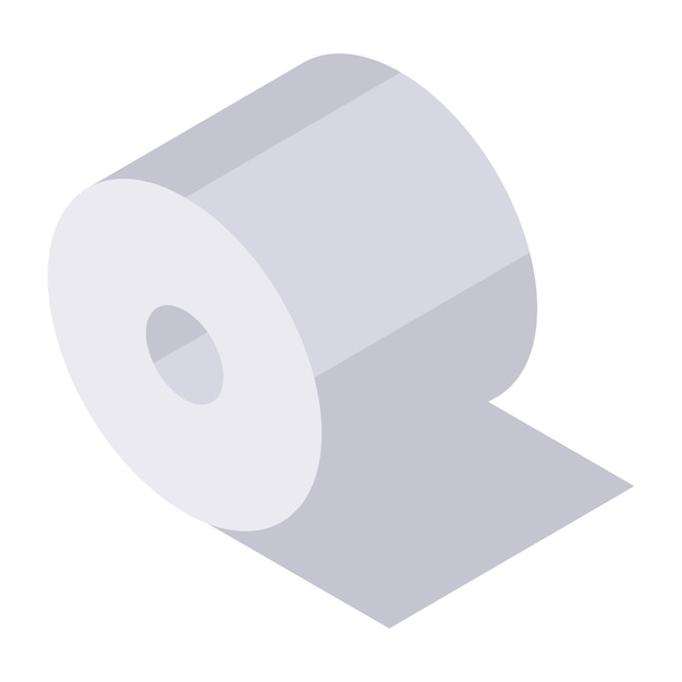 Un ícono de diseño perfecto de rollo de pañuelo