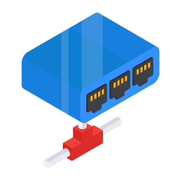 Un icono de diseño plano de diseño receptivo