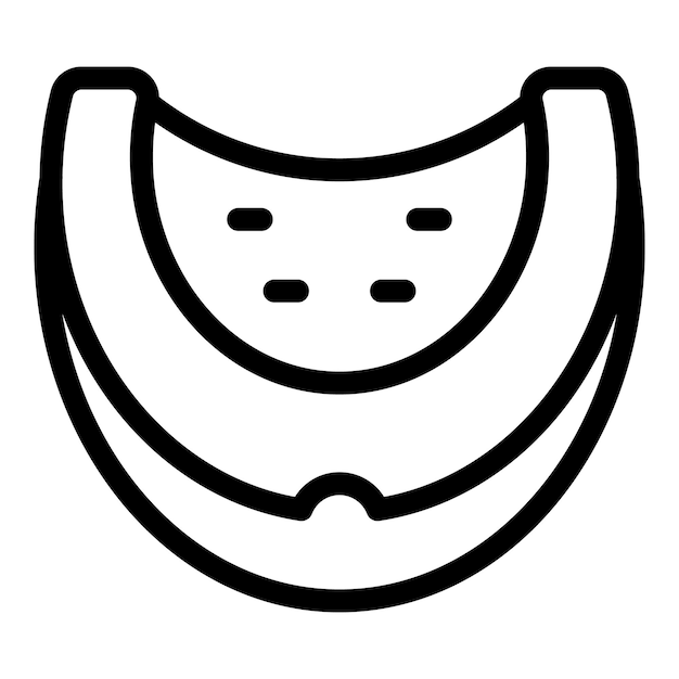 Icono de diseño plano de una rebanada de sandía