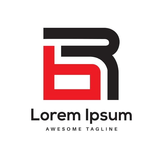 Icono de diseño posterior del logotipo BR