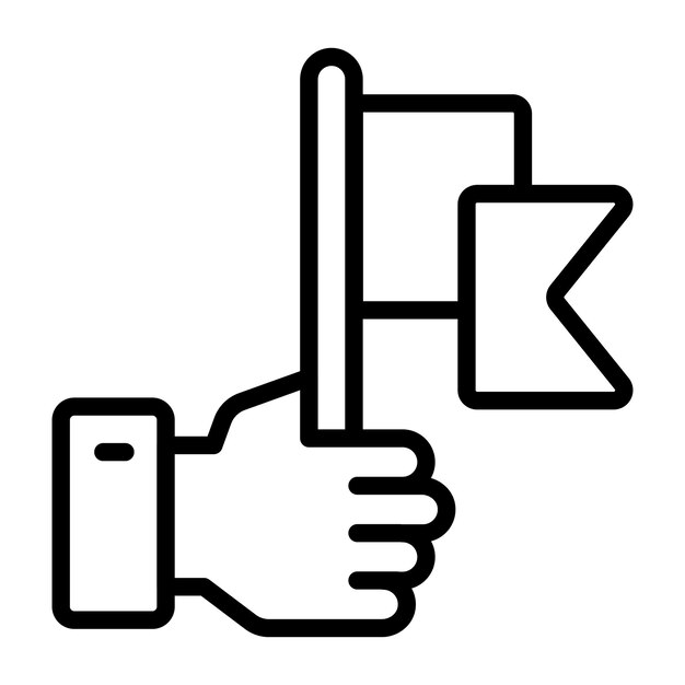 Icono de diseño premium de la bandera