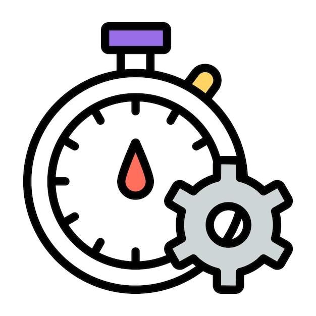 Icono de diseño premium de gestión del tiempo