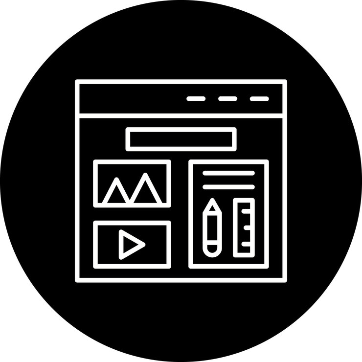 Vector icono de diseño de ui