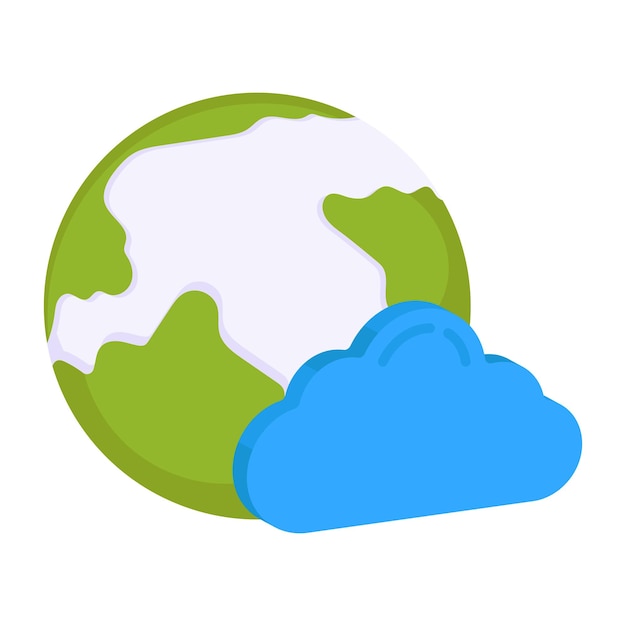 Un icono de diseño único del navegador en la nube