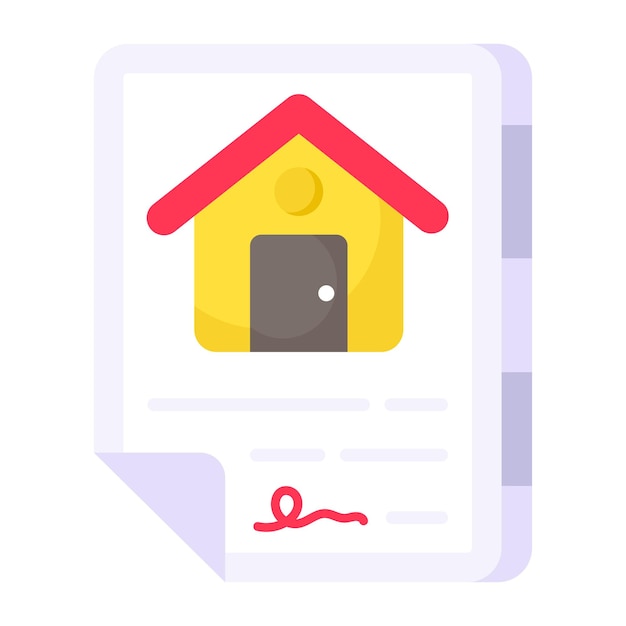 Un icono de diseño único de papel de propiedad