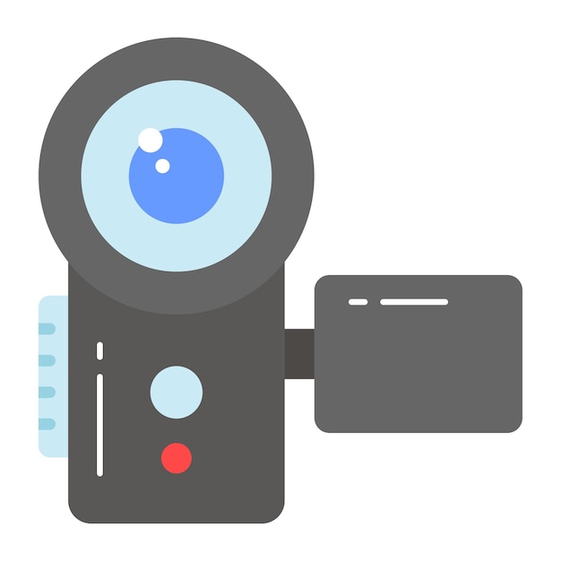Icono de diseño vectorial de cámara de video