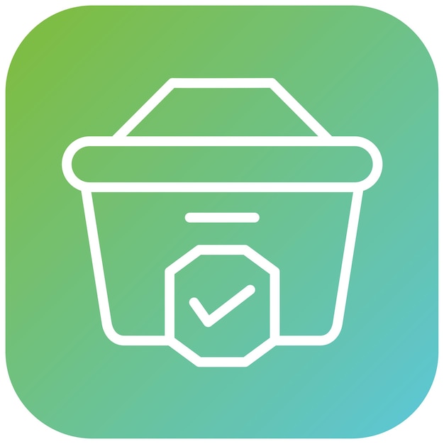 Icono de diseño vectorial de comprobación Estilo de icono