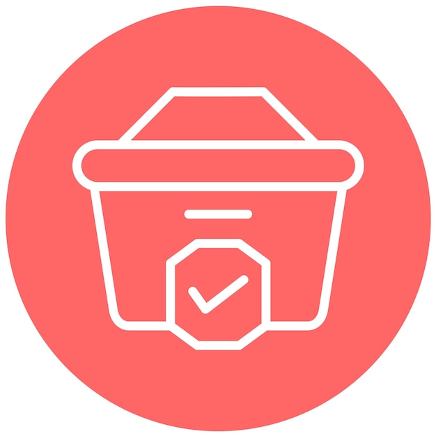 Icono de diseño vectorial de comprobación Estilo de icono