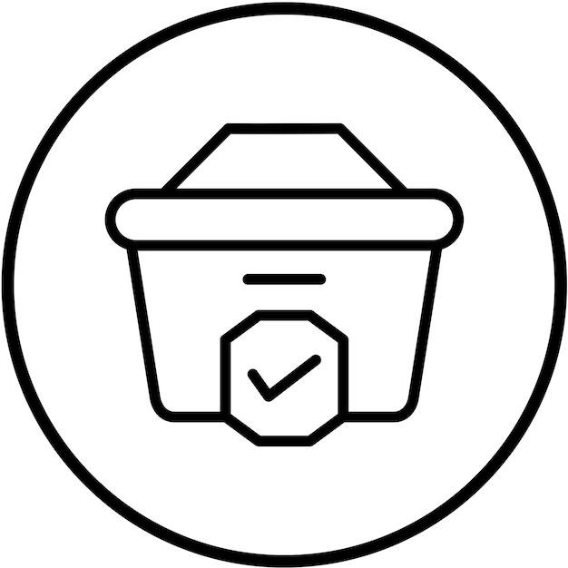 Icono de diseño vectorial de comprobación Estilo de icono