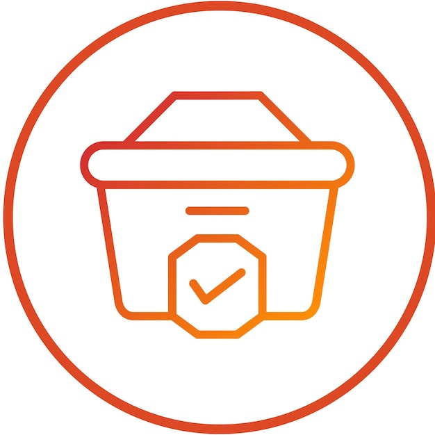 Icono de diseño vectorial de comprobación Estilo de icono