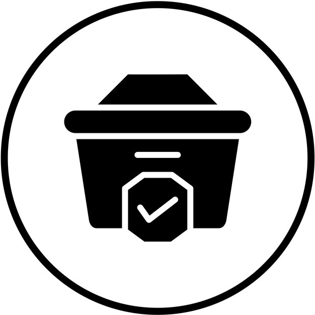 Icono de diseño vectorial de comprobación Estilo de icono