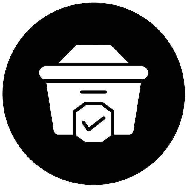 Icono de diseño vectorial de comprobación Estilo de icono