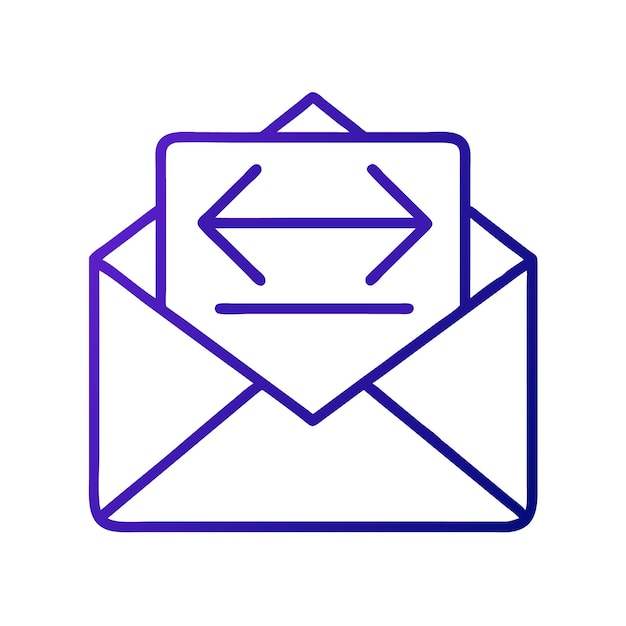 Icono de diseño vectorial de correo electrónico e ilustración del logotipo