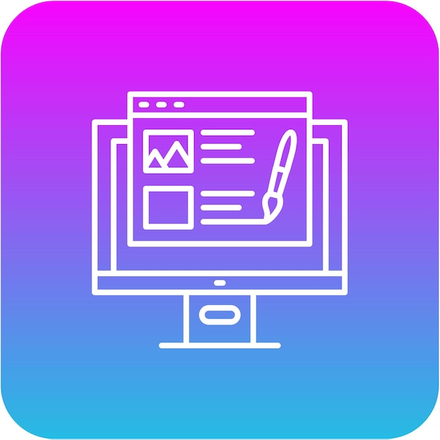 Icono de diseño web