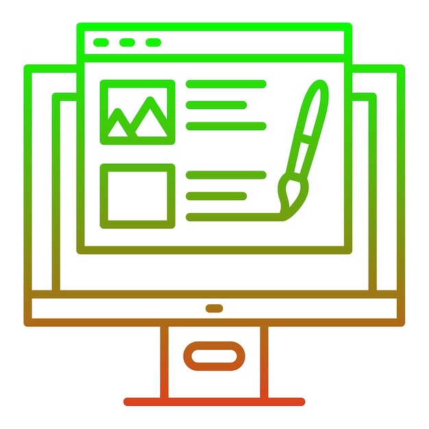 Icono de diseño web