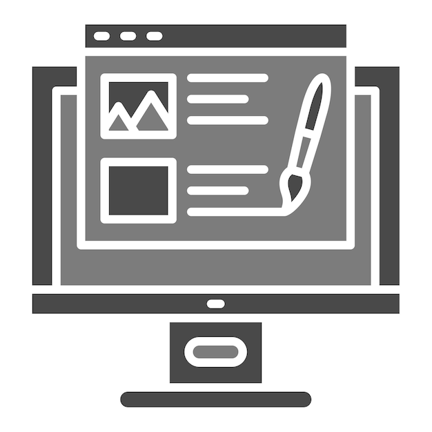 Icono de diseño web