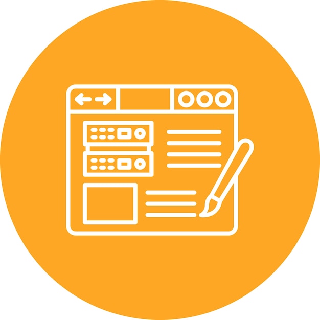Icono de diseño web