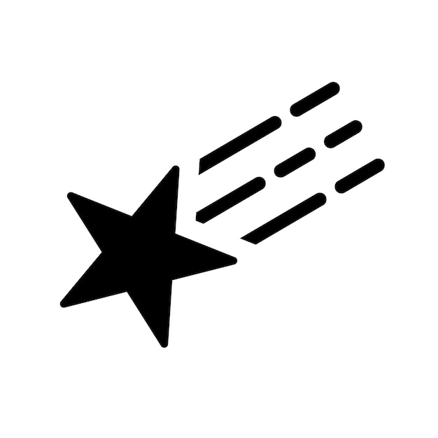 Icono de disparo nocturno de luz Gráficos vectoriales negros