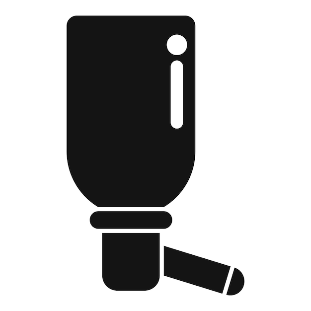 El icono del dispensador automático de agua de estilo simple