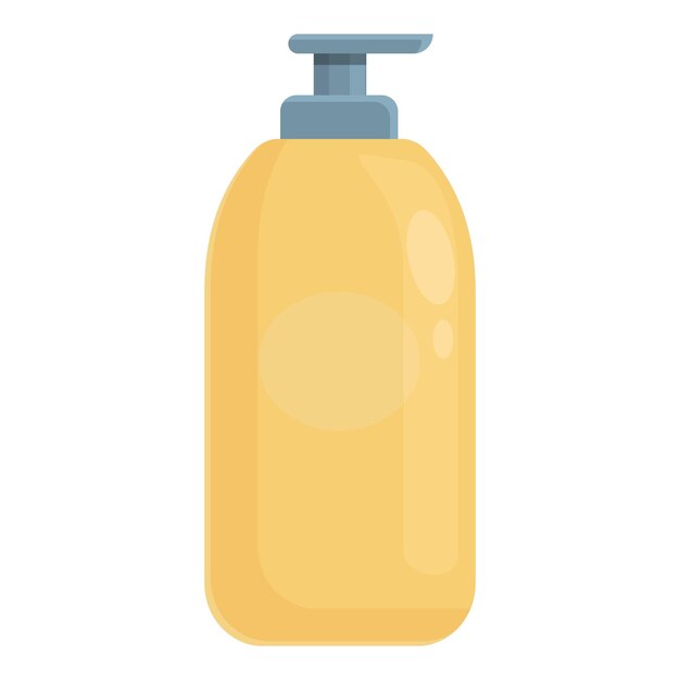 Icono de dispensador de champú vector de dibujos animados Cara cosmética Cuidado de crema