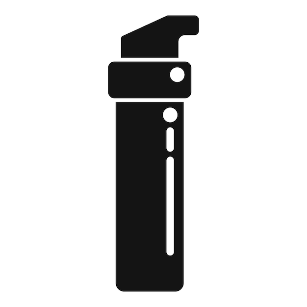 El icono del dispensador de crema para la piel es un vector simple del cuidado coreano de la belleza.