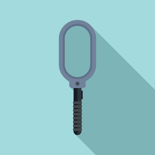 Icono de dispositivo detector de metales Ilustración plana del icono de vector de dispositivo detector de metales para diseño web