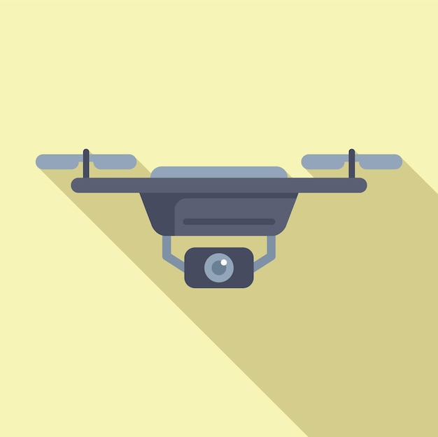 Icono de dispositivo de dron inteligente vector plano filmación aérea