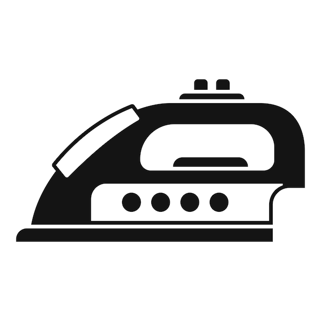 Icono de dispositivo de hierro vector simple electrodoméstico
