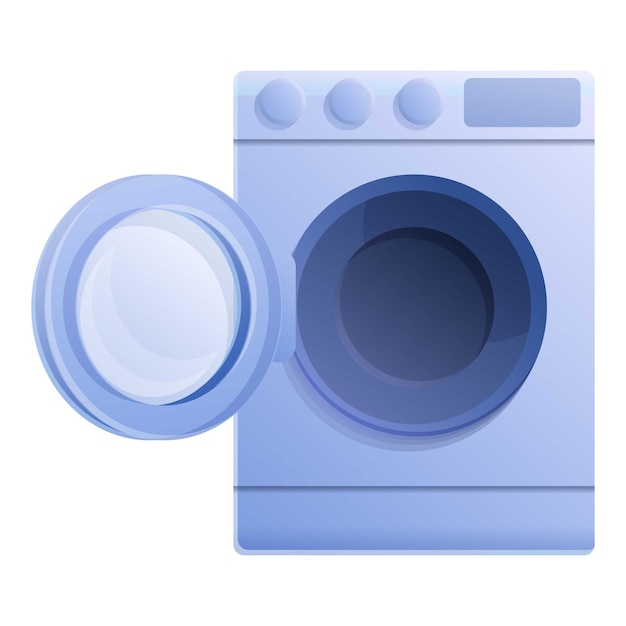 Icono de dispositivo de lavadora de secadora Icono vectorial de dispositivo de secadora de lavadoría de secadora para diseño web aislado en fondo blanco