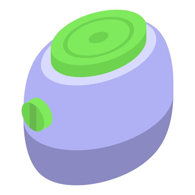 Icono de dispositivo de spa vector isométrico Vela cera Decoración aroma