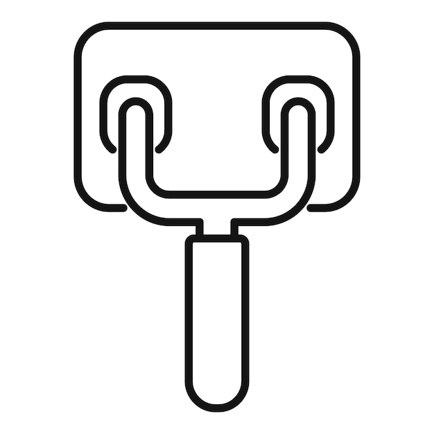 Icono de disyuntor de caja vector de contorno Panel de fusibles Alimentación del hogar