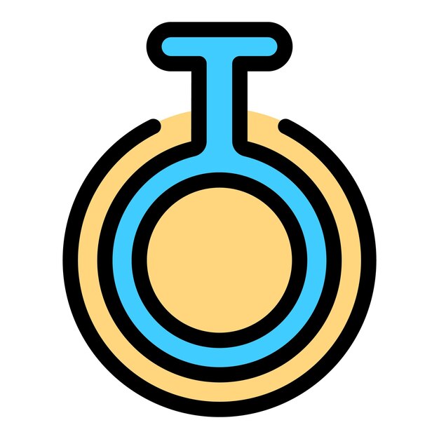 Icono de diversidad de identidad de género Contorno Icono de vector de diversidad de identidad de género para diseño web aislado en color de fondo blanco plano