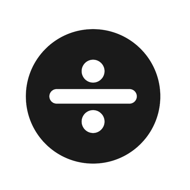 Ícono de división Icono de división plana Vector