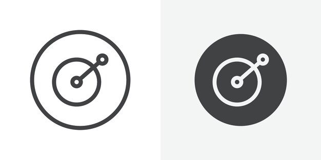 icono de Dj Signo vectorial de contorno