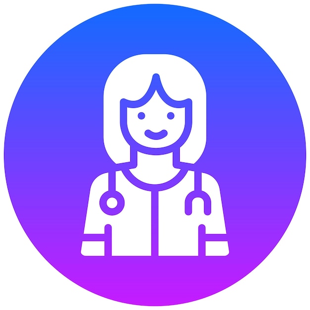 Icono de la doctora femenina