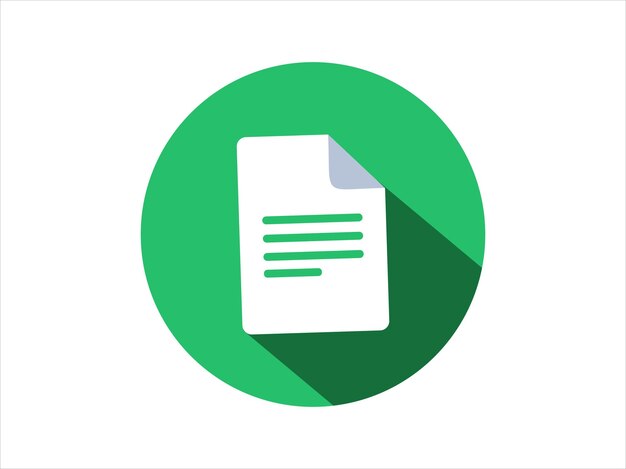 Ícono de documento Colección de símbolo vectorial en fondo blanco Ilustración vectorial