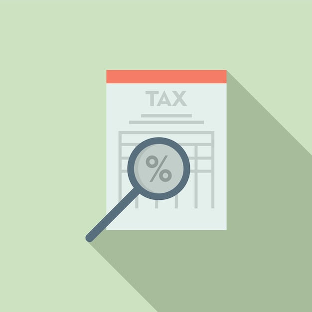 Icono de documento fiscal Ilustración plana del icono de vector de documento fiscal para diseño web