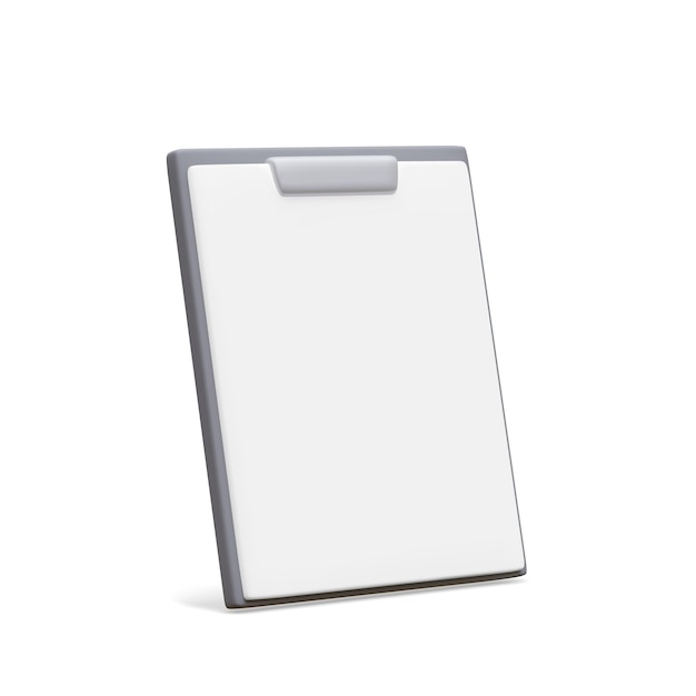 Icono de documento realista 3d aislado sobre fondo blanco Símbolo de archivo o documento de texto para sitios web modernos y diseños de interfaz de usuario de aplicaciones móviles Ilustración vectorial