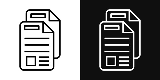El icono de los documentos