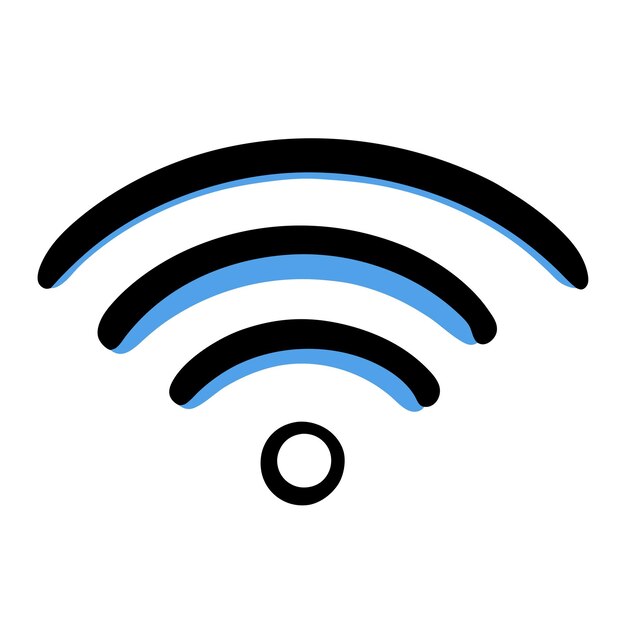 Icono de Doodle dibujado a mano de Wifi 11