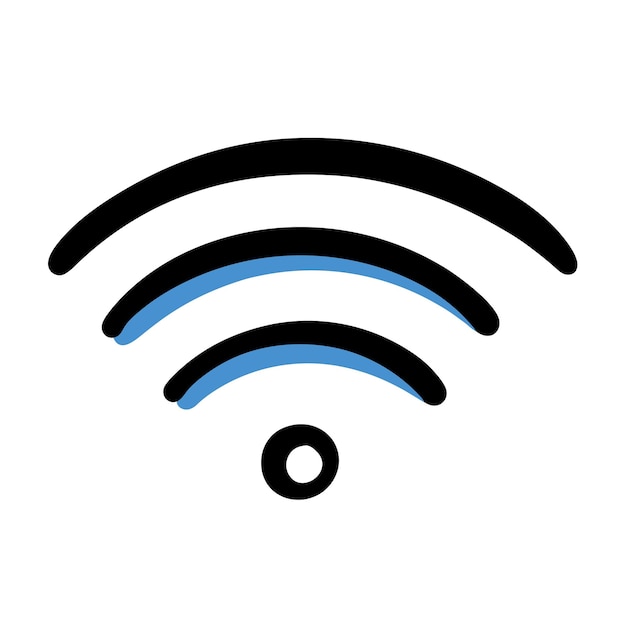 Icono de Doodle dibujado a mano de Wifi 12