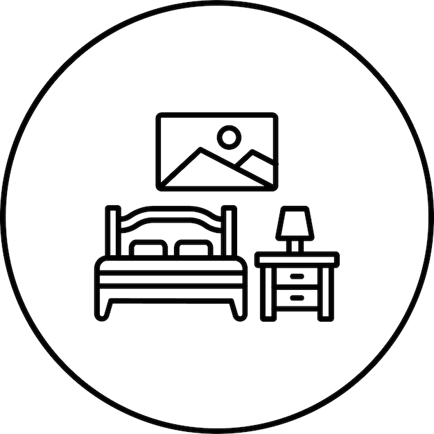 El icono del dormitorio
