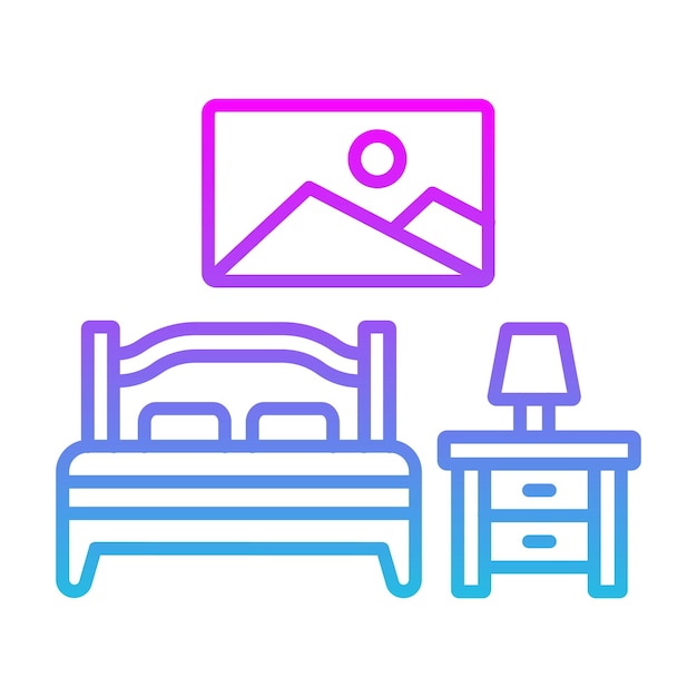 El icono del dormitorio