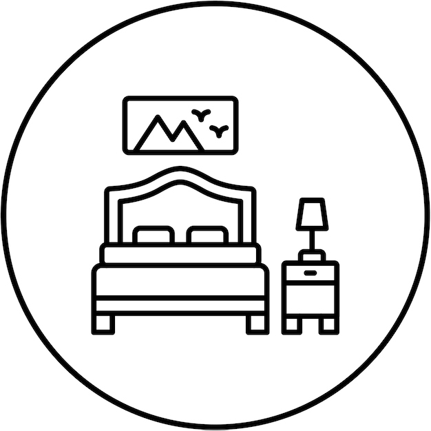 El icono del dormitorio