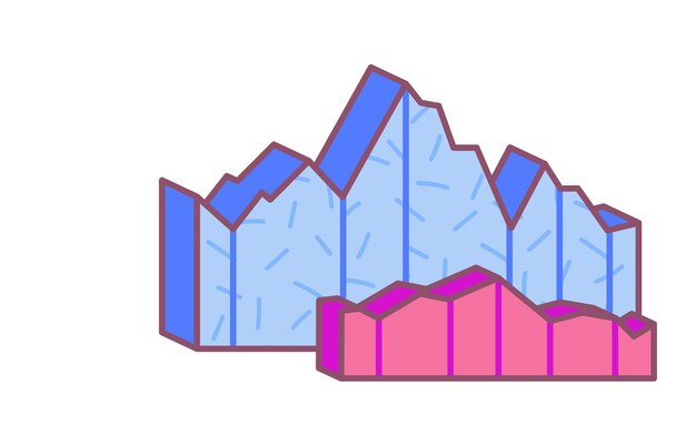 Icono de dos gráficos